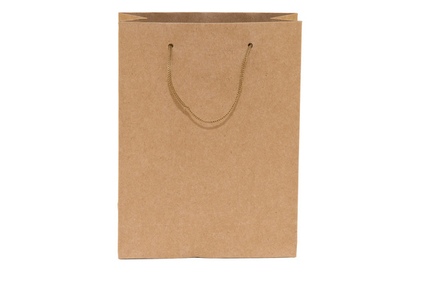 cardboard shopping bag at the grocery store - Photo, Image