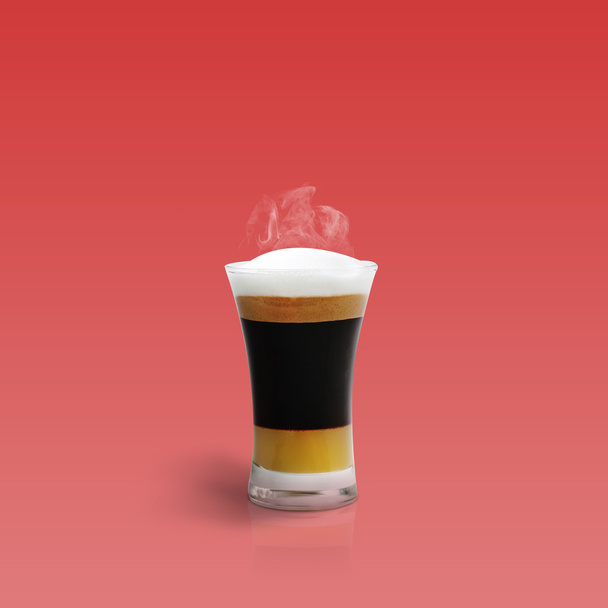 Mocca káva v červené - Fotografie, Obrázek