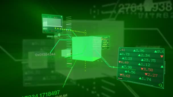 Tickers voor aandelenmarkten-interface technische gegevens - Video