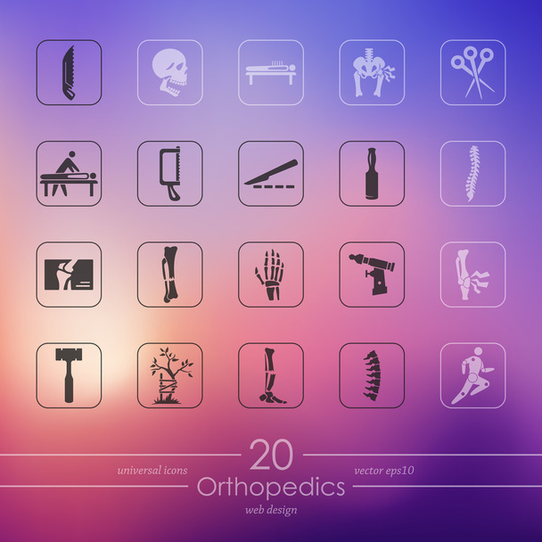 Set of orthopedics icons - Vector, Image