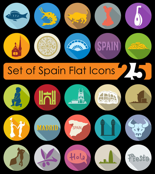 Ensemble d'icônes Espagne
 - Vecteur, image
