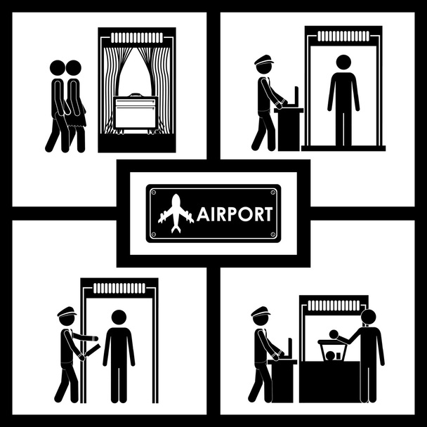 diseño del aeropuerto
 - Vector, imagen