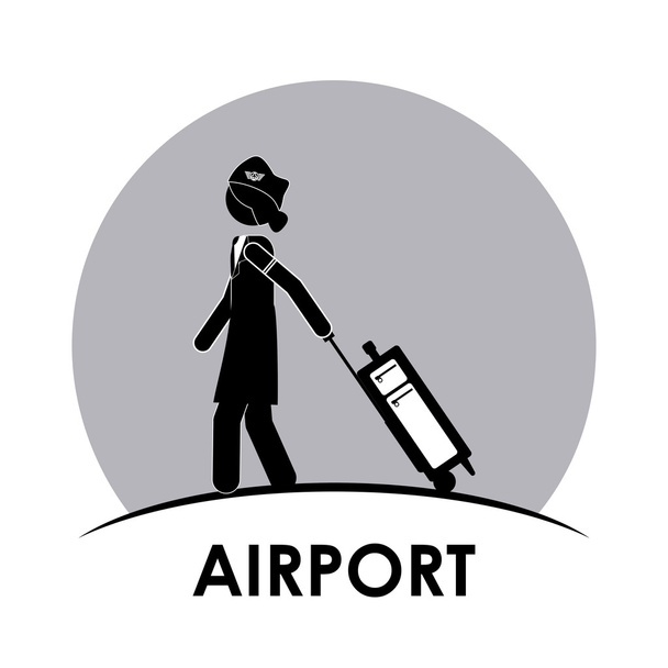 Letiště design - Vektor, obrázek