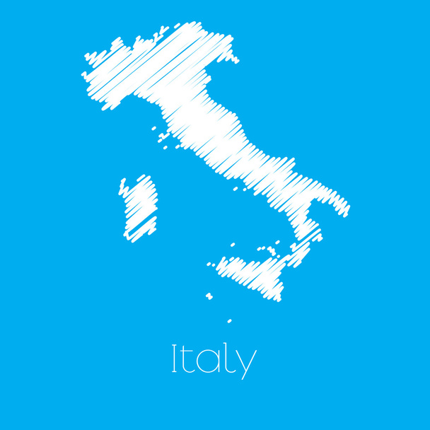 Map of the country of Italy - Foto, Bild