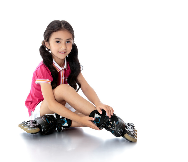 girl on roller skates - Fotoğraf, Görsel