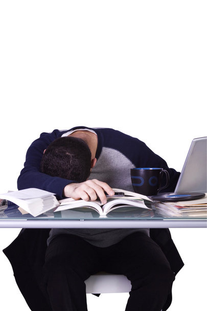 Бізнесмен за своїм столом Сплячий
 - Фото, зображення