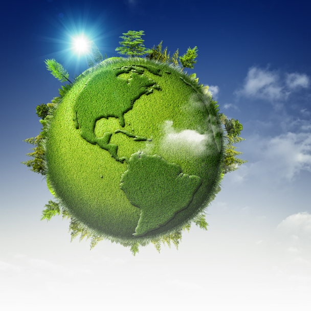Fondo planeta verde
 - Foto, Imagen