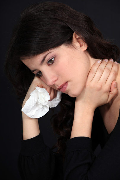 Woman suffering from neck pain - Φωτογραφία, εικόνα