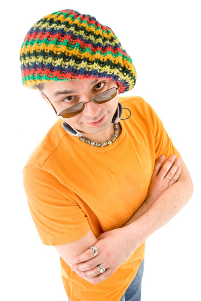 Man in knit hat - Φωτογραφία, εικόνα