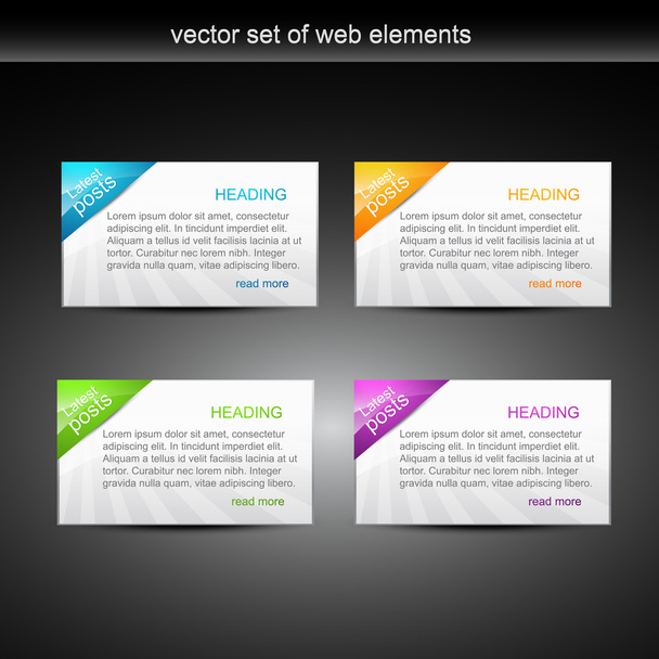 Elementos Web - Vector, imagen