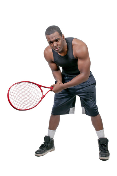 Człowiek grający w tenisa - Zdjęcie, obraz