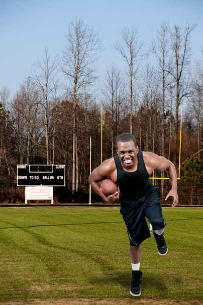 Black Man Playing Football - Valokuva, kuva