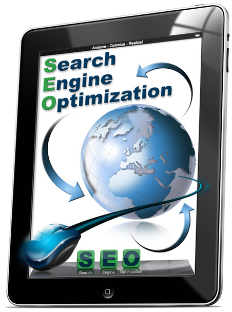 Tablet SEO - Search engine optimization - Photo, Image