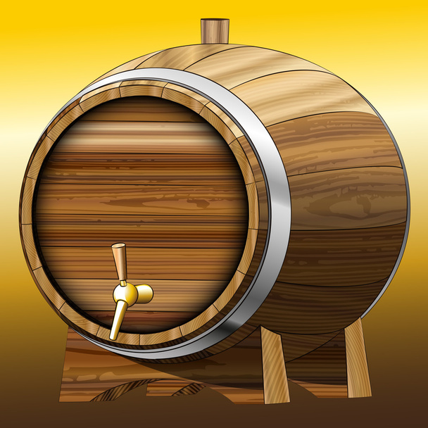 Barril de cerveza - Vector, Imagen