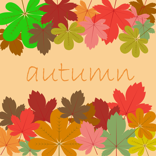 Background of autumn leaves - Вектор, зображення