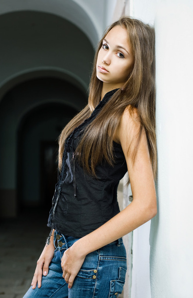 Gorgeous young brunette model. - Foto, afbeelding