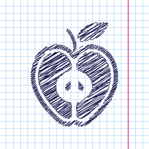 Vector apple icon. Eps10 - ベクター画像