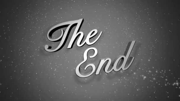 An old fashioned-type The End background title page. - Footage, Video