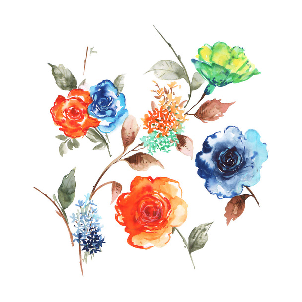 fond avec des fleurs colorées stocks
 - Photo, image