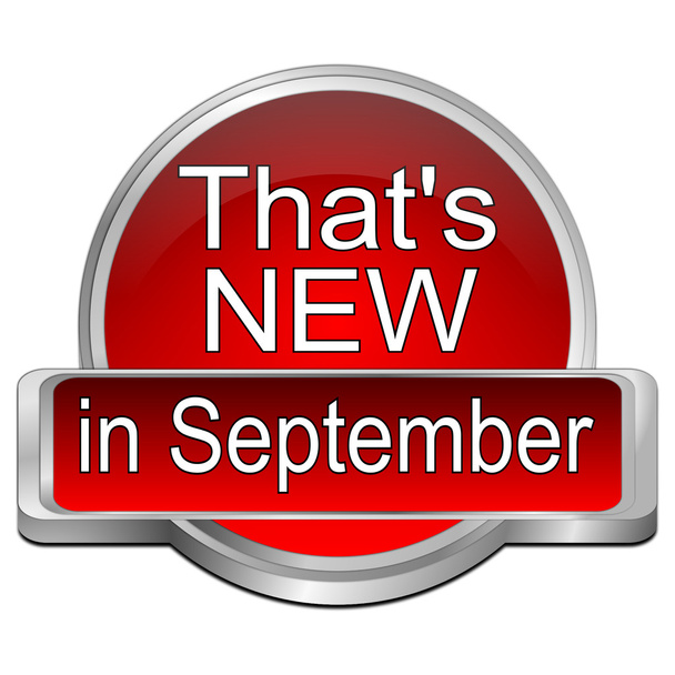 That's new in September Button - Photo, Image