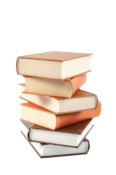 Stack of books isolated on a white background. - Photo, Image