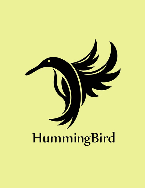 Humming bird logo - Vektor, obrázek