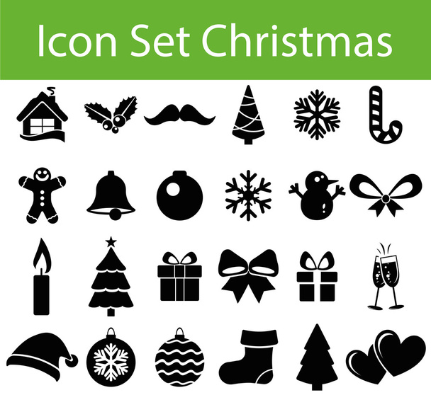Vánoční sady ikon - Vektor, obrázek