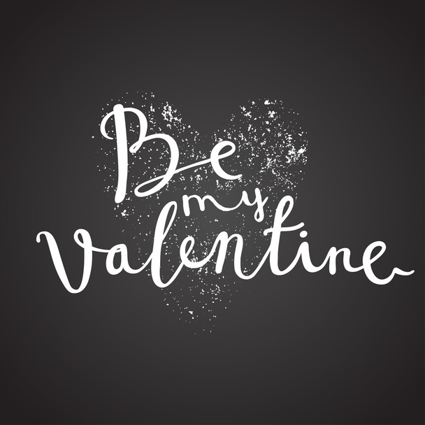 Be my valentine card - Vector, Image