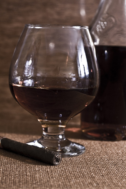 Cigar and Cognac - Photo, Image
