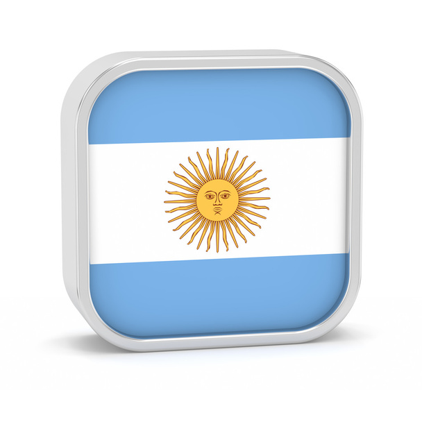 Argentinië vlag teken. - Foto, afbeelding