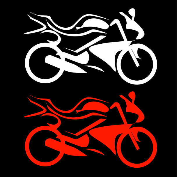 Művészi motorkerékpár grafikus - Vektor, kép