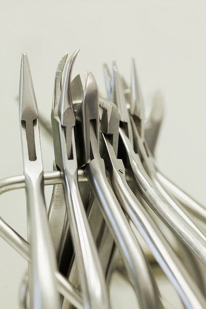 Conjunto de ferramentas de equipamentos médicos do dentista de metal - Foto, Imagem