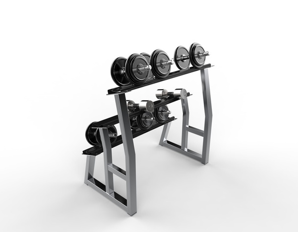 Weights On A Stand - Photo, Image
