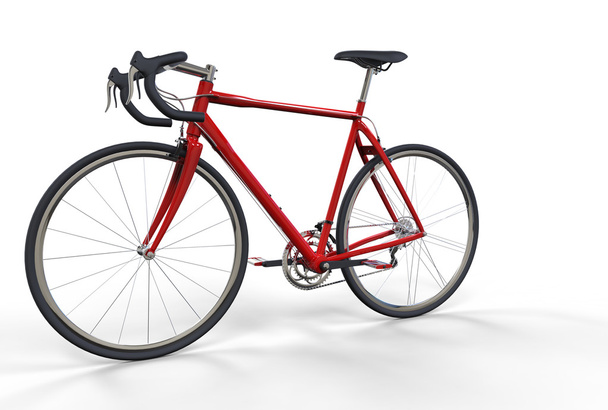 Red Sports Bicycle - Фото, изображение