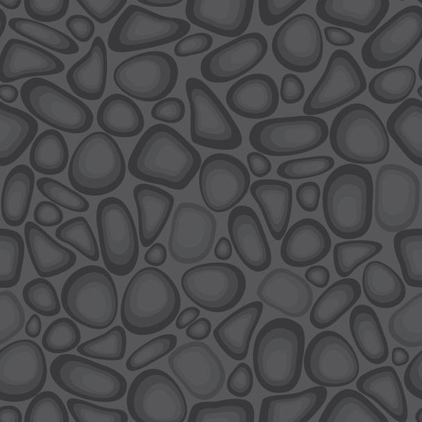 Pebbles seamless pattern.Sand stone seamless background texture. - Vector, Image