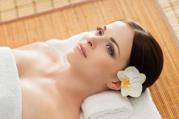 Young, beautiful and healthy woman in spa salon - Photo, Image