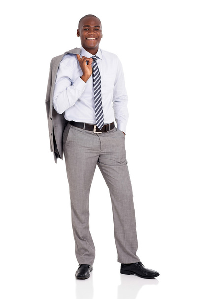businessman holding coat over shoulder - Foto, Imagen