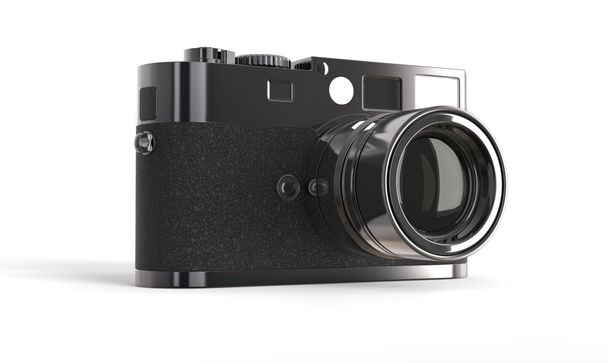 Цифрова камера чорного вінтажного стилю
 - Фото, зображення
