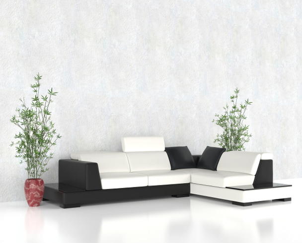 Modern, világos nappali bútor szett - Fotó, kép
