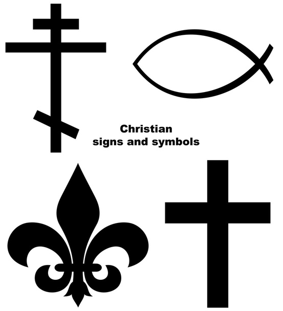 Set of Christian signs - Photo, Image