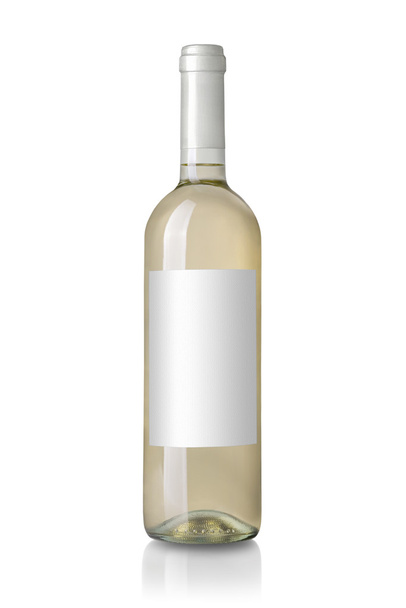 Botella de vino tinto con etiqueta
 - Foto, imagen