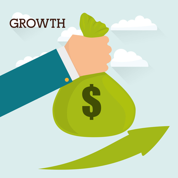 Financial Growth design - Vector, Image