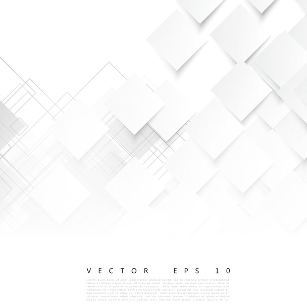 Vector white squares. Abstract background - Vektör, Görsel