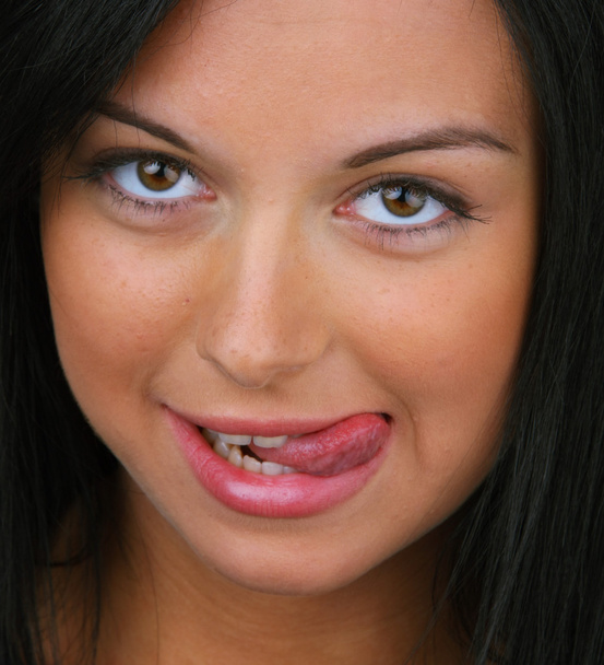 Erotic teenager facing of seduction - Photo, Image