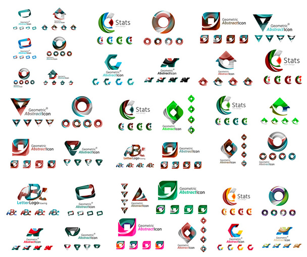 Universal set of abstract logos - Вектор, зображення