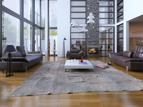 Living room loft style - Foto, afbeelding