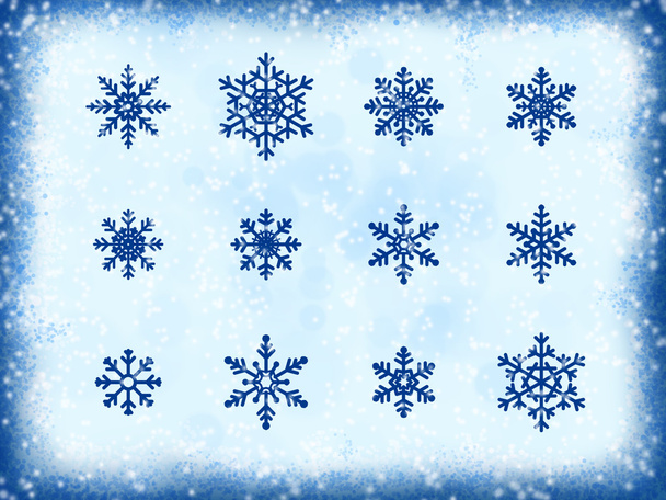 Різні синій сніжинки
 - Фото, зображення