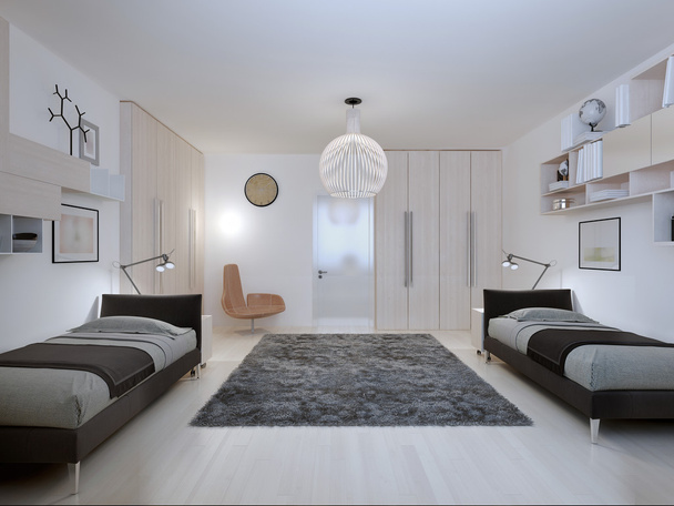 Adolescentes dormitorio estilo contemporáneo
 - Foto, imagen