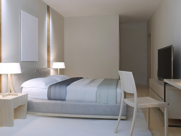 Habitación de hotel estilo minimalista
 - Foto, Imagen