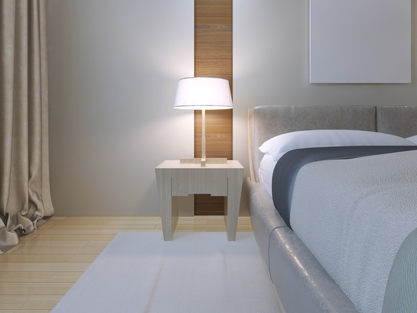 Makuuhuone minimalistinen tyyli
 - Valokuva, kuva